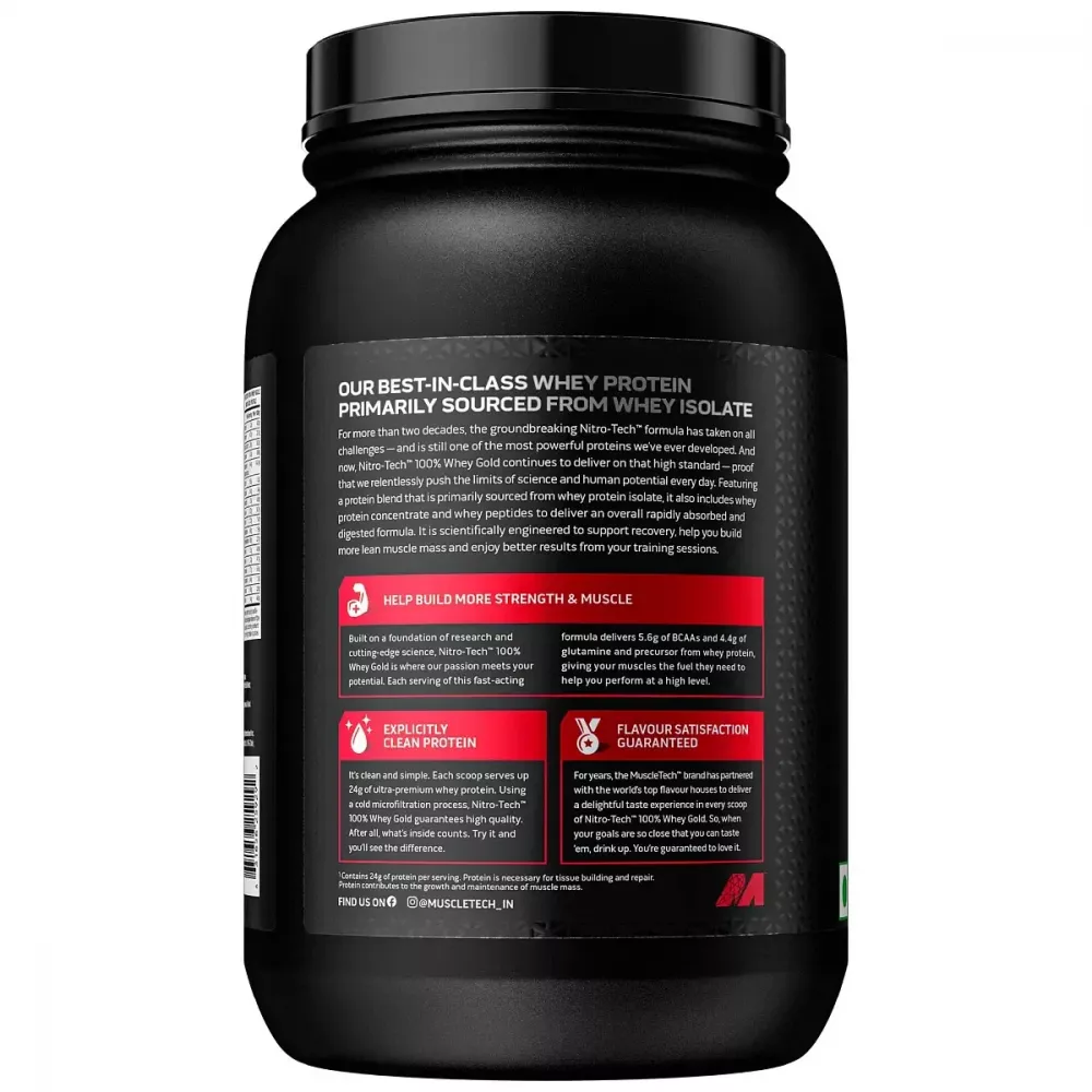 Muscletech Nitrotech 100% Whey Gold Double Rich Chocolate (1kg)