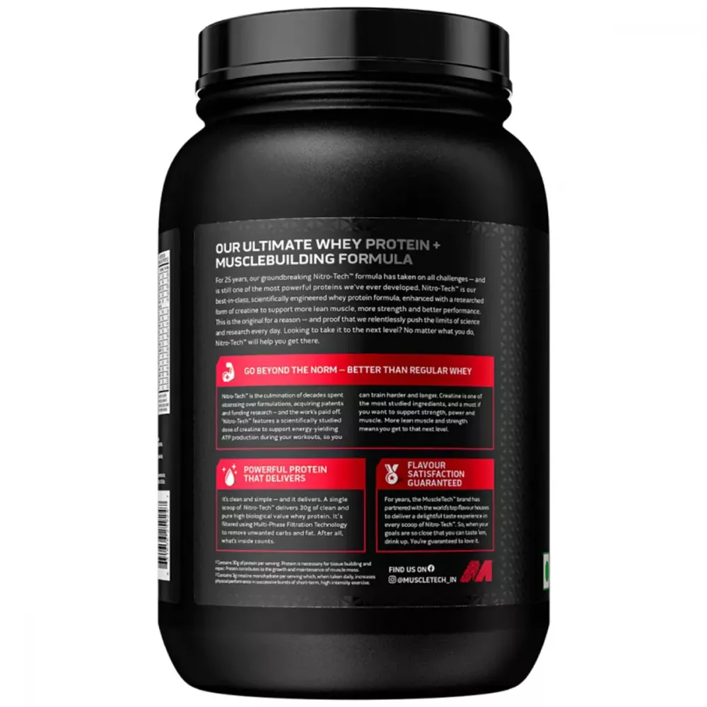Muscletech Nitrotech Whey Protein Vanilla Cream (2lb)