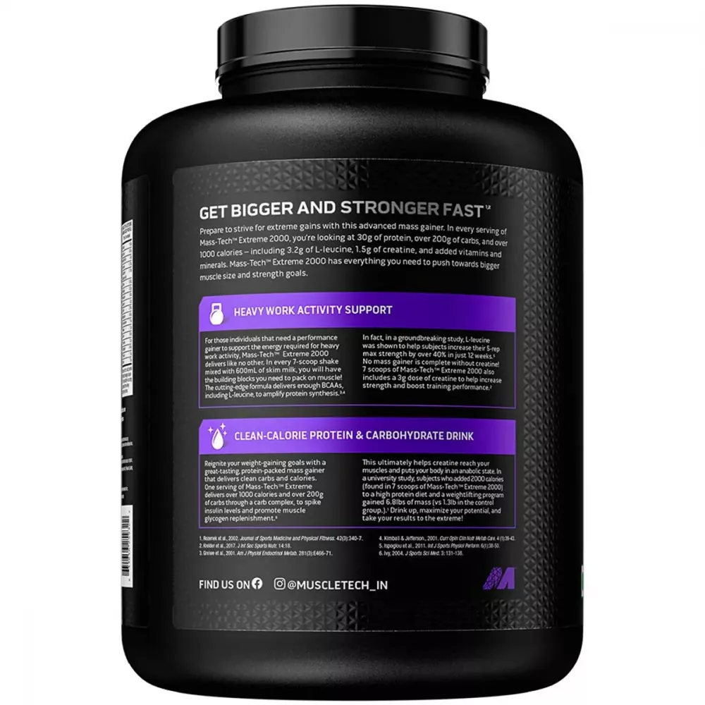 Muscletech Masstech Extreme 2000 Triple Chocolate Brownie (3kg)