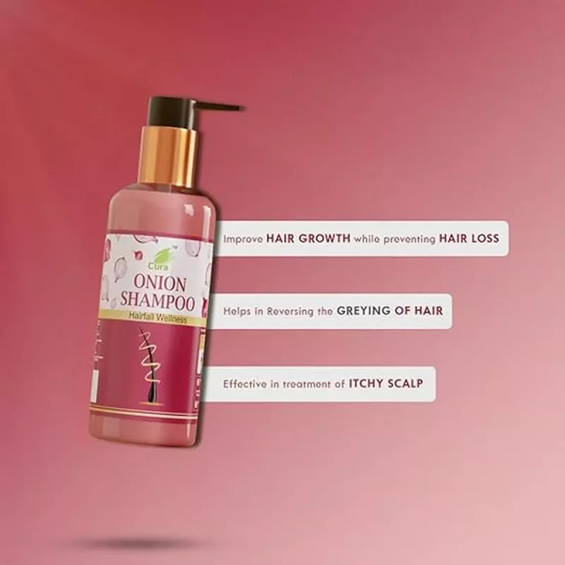 Buy Cura Onion Shampoo Online - 10% Off! | Healthmug