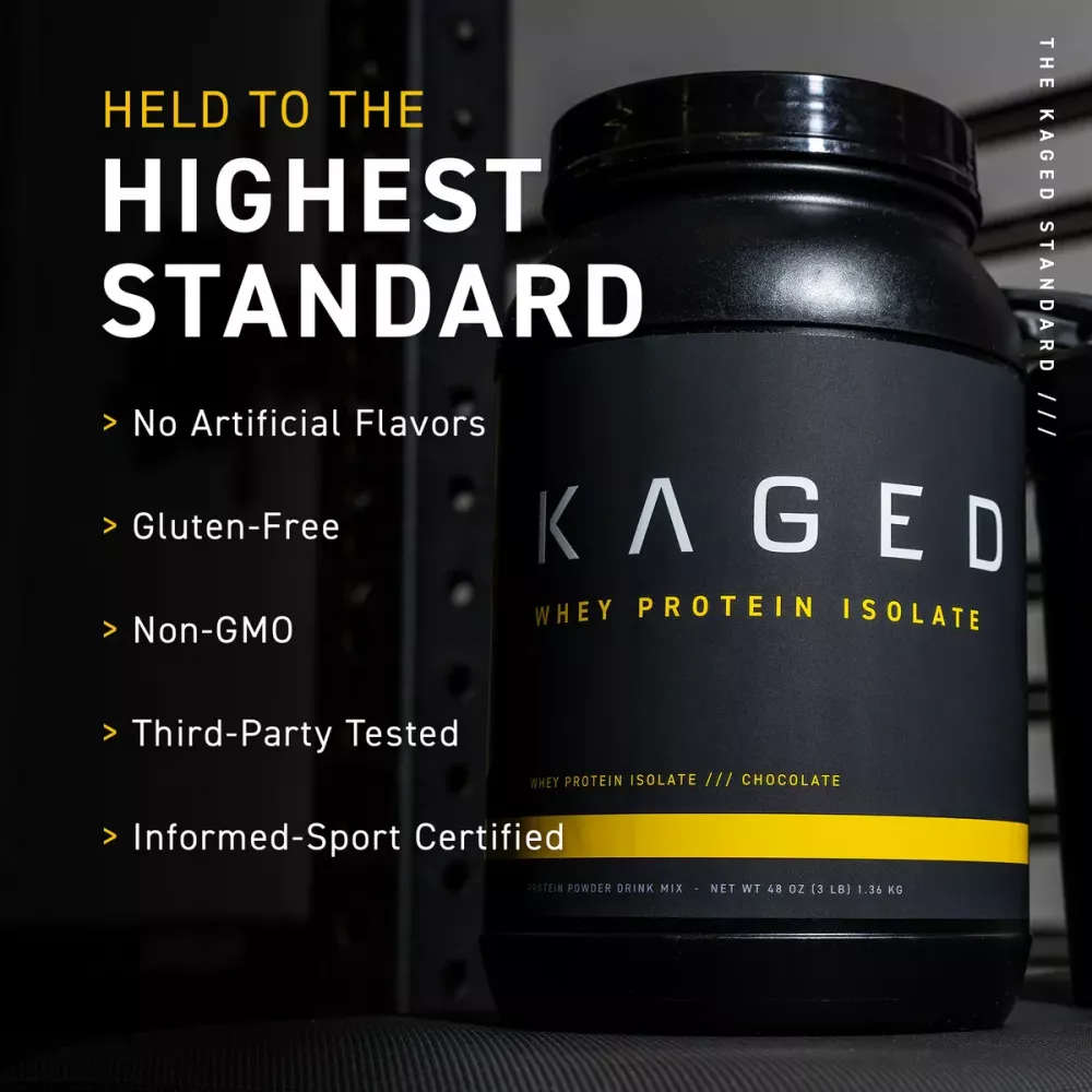 Kaged Muscle Whey Protein Isolate Chocolate (1.36kg)