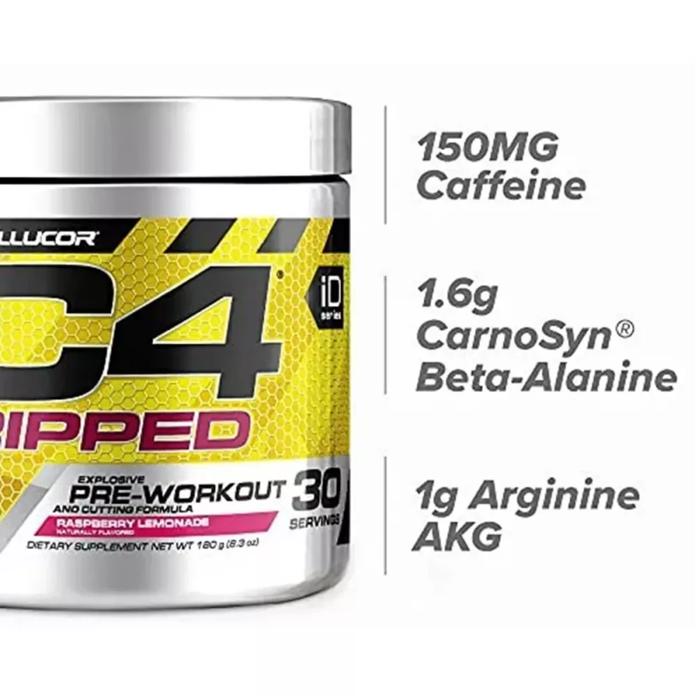 Cellucor C4 Ripped Pre Workout Raspberry Lemonade (180g)