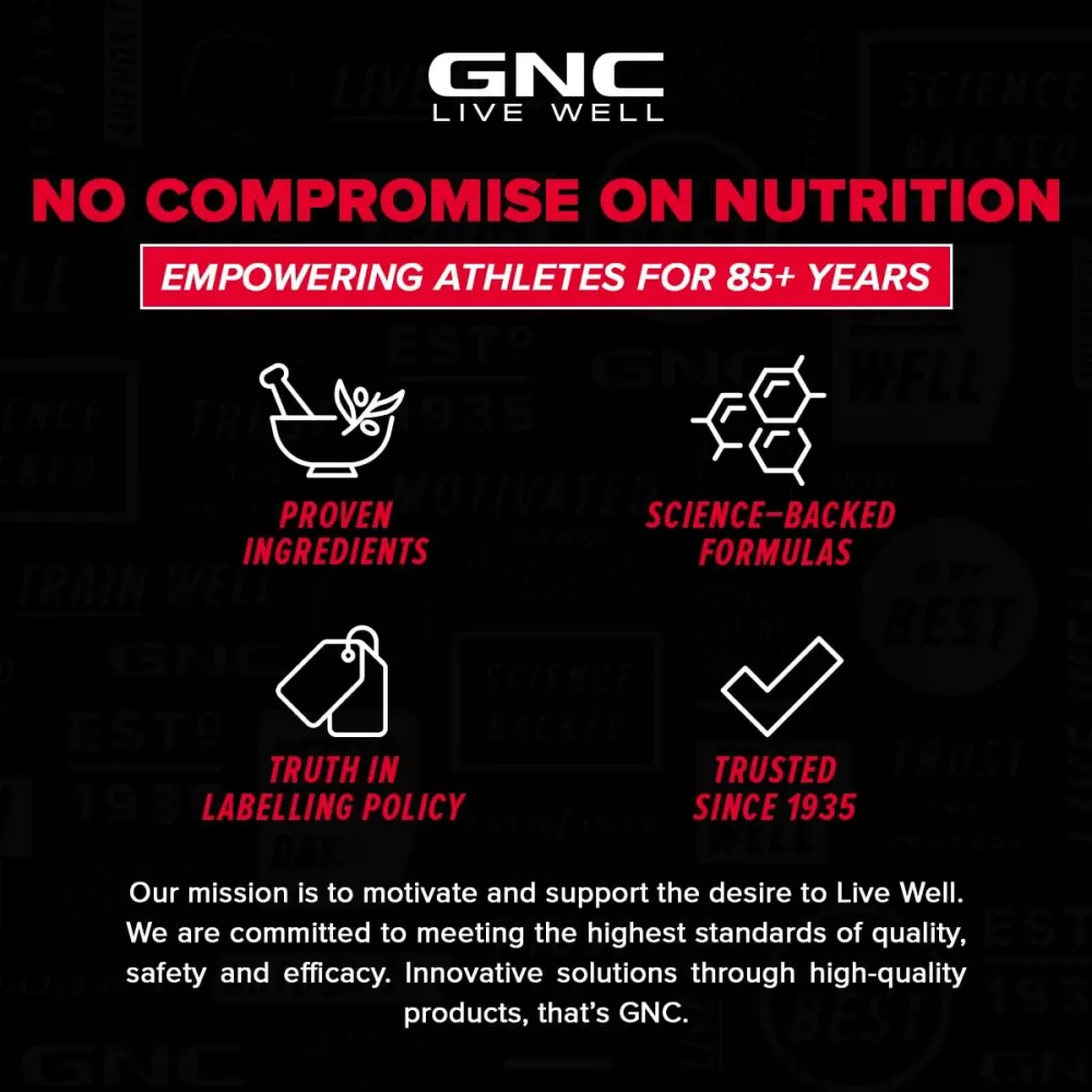 GNC Amp Gold Series 100% Whey Protein Strawberry (1.81kg)