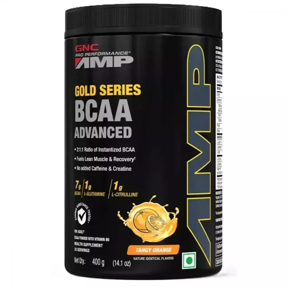 GNC AMP Gold Series BCAA Advanced Tangy Orange (400g)