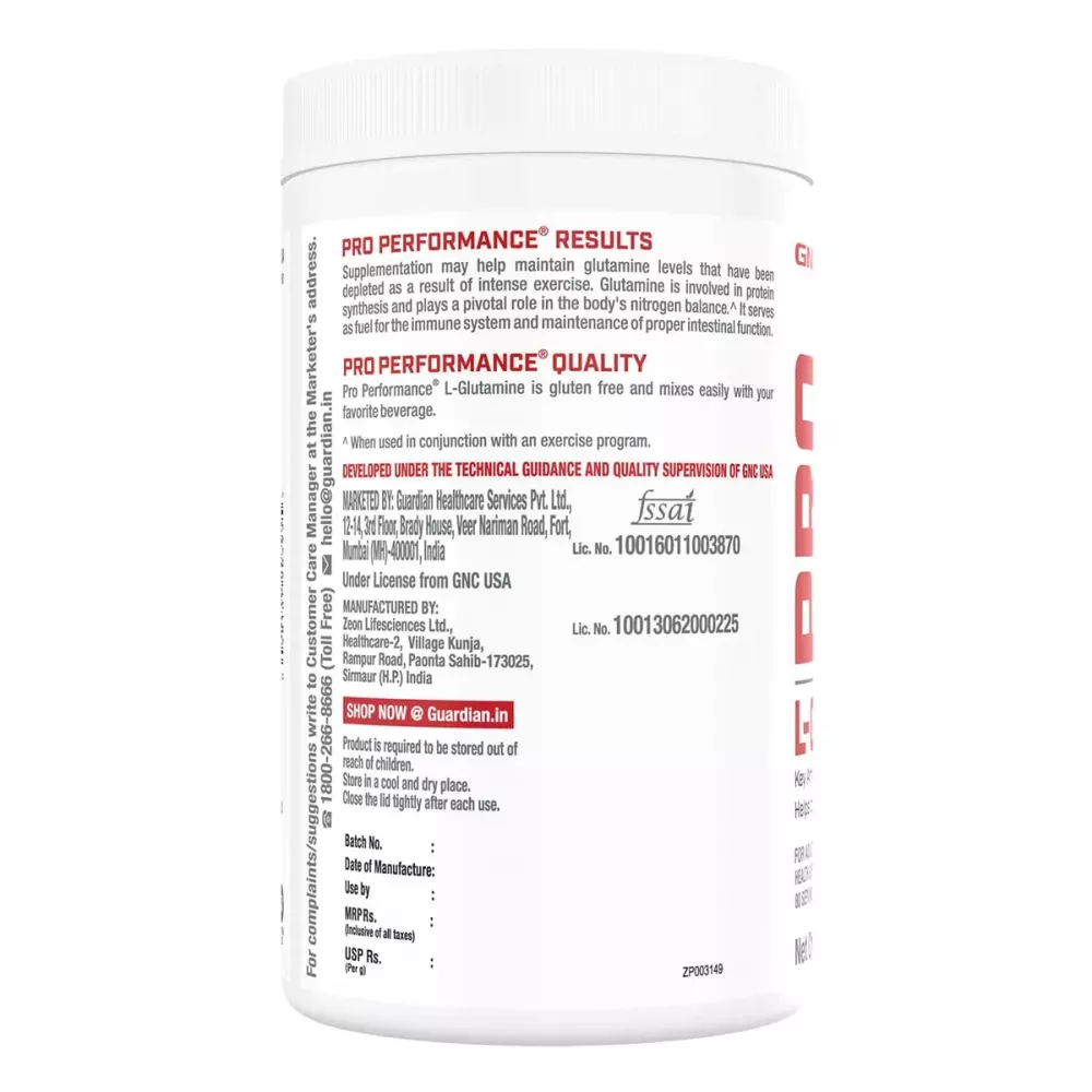 GNC L-Glutamine Powder Unflavored (400g)