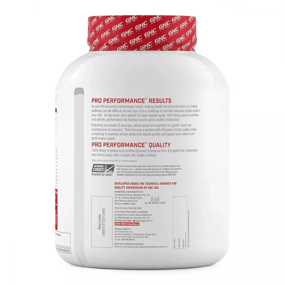 GNC Pro Performance 100% Whey Protein Creamy Strawberry (2kg)