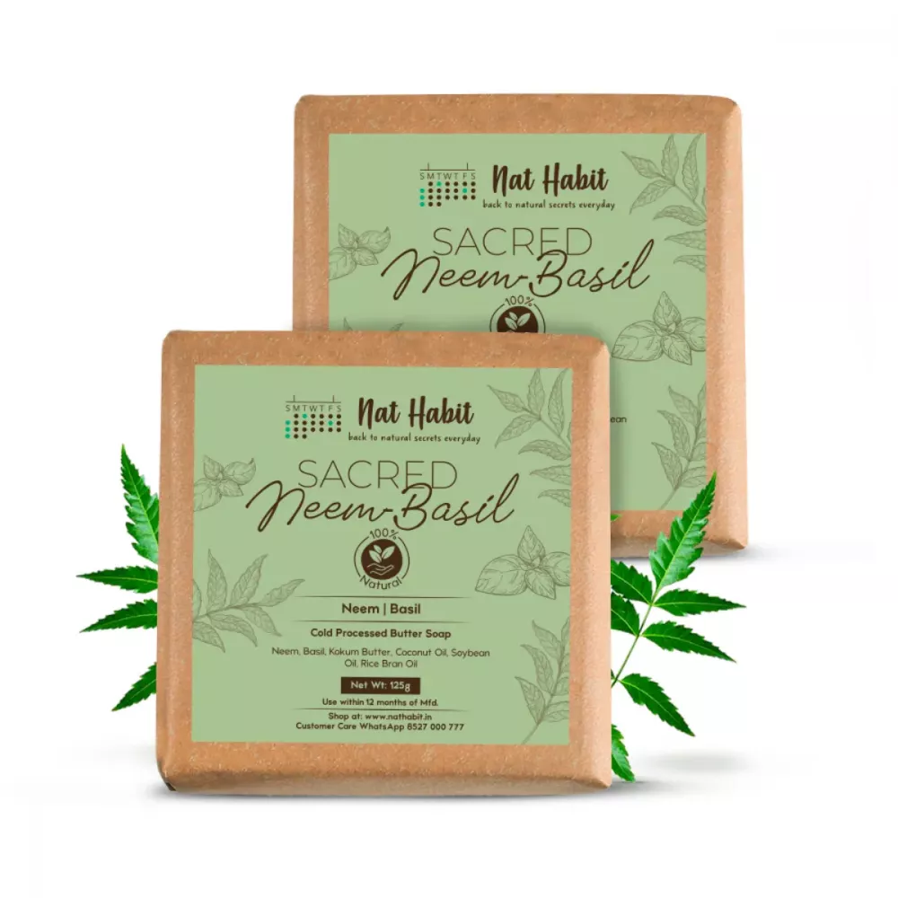 Buy Nat Habit Sacred Neem Basil Soap Online 47 Off Healthmug