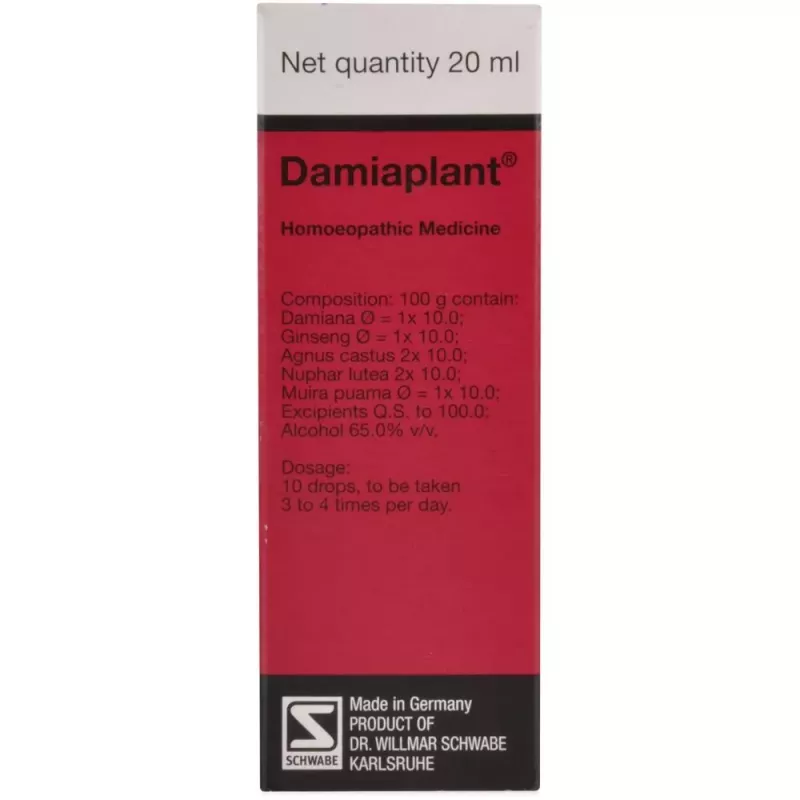 Willmar Schwabe Germany Damiaplant 20ml Buy on Healthmug