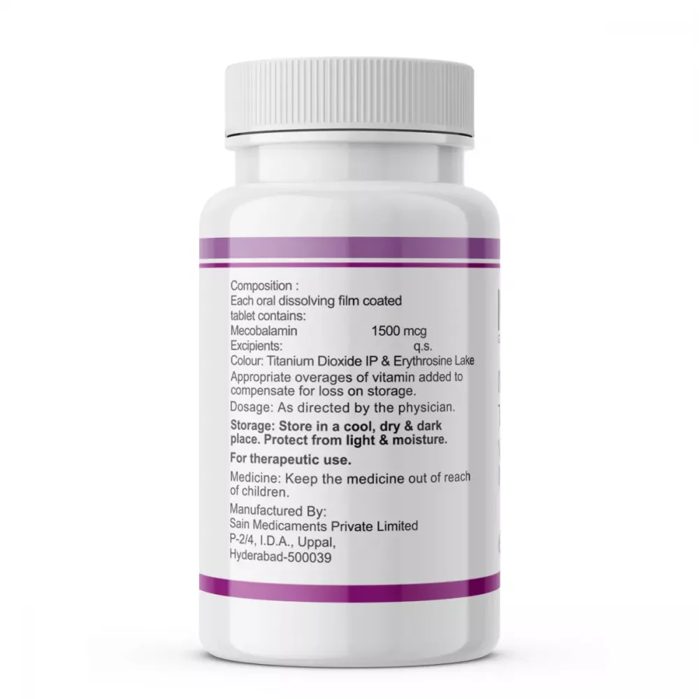 Inlife Vitamin B12 Mecobalamin  1500Mcg (60tab)