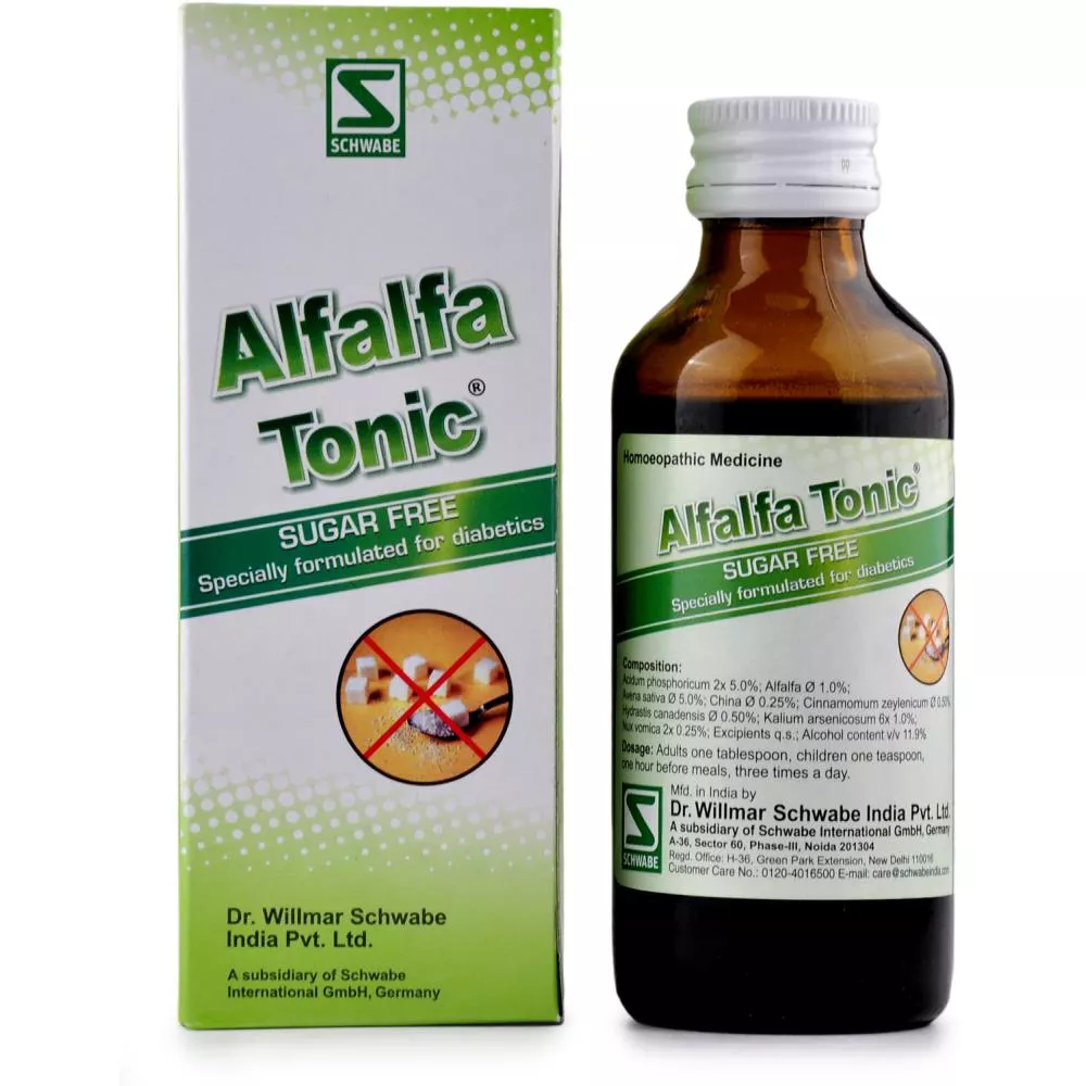 Buy Willmar Schwabe India Alfalfa Tonic Sugar Free Online 20 Off Healthmug Com