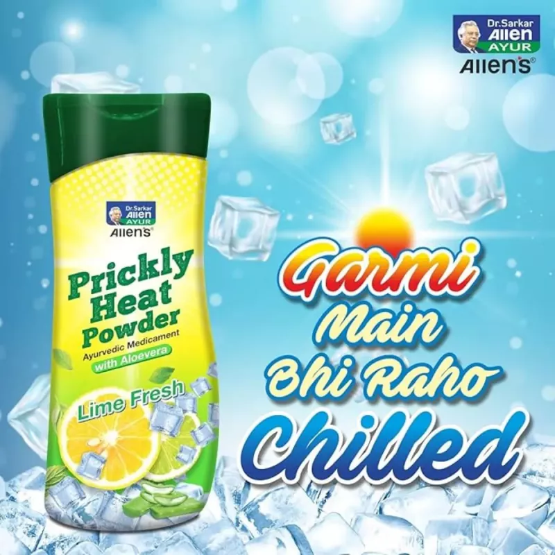 Buy Allen Labs Prickly Heat Powder With Aloevera Lime Fresh Online - 27%  Off! | Healthmug