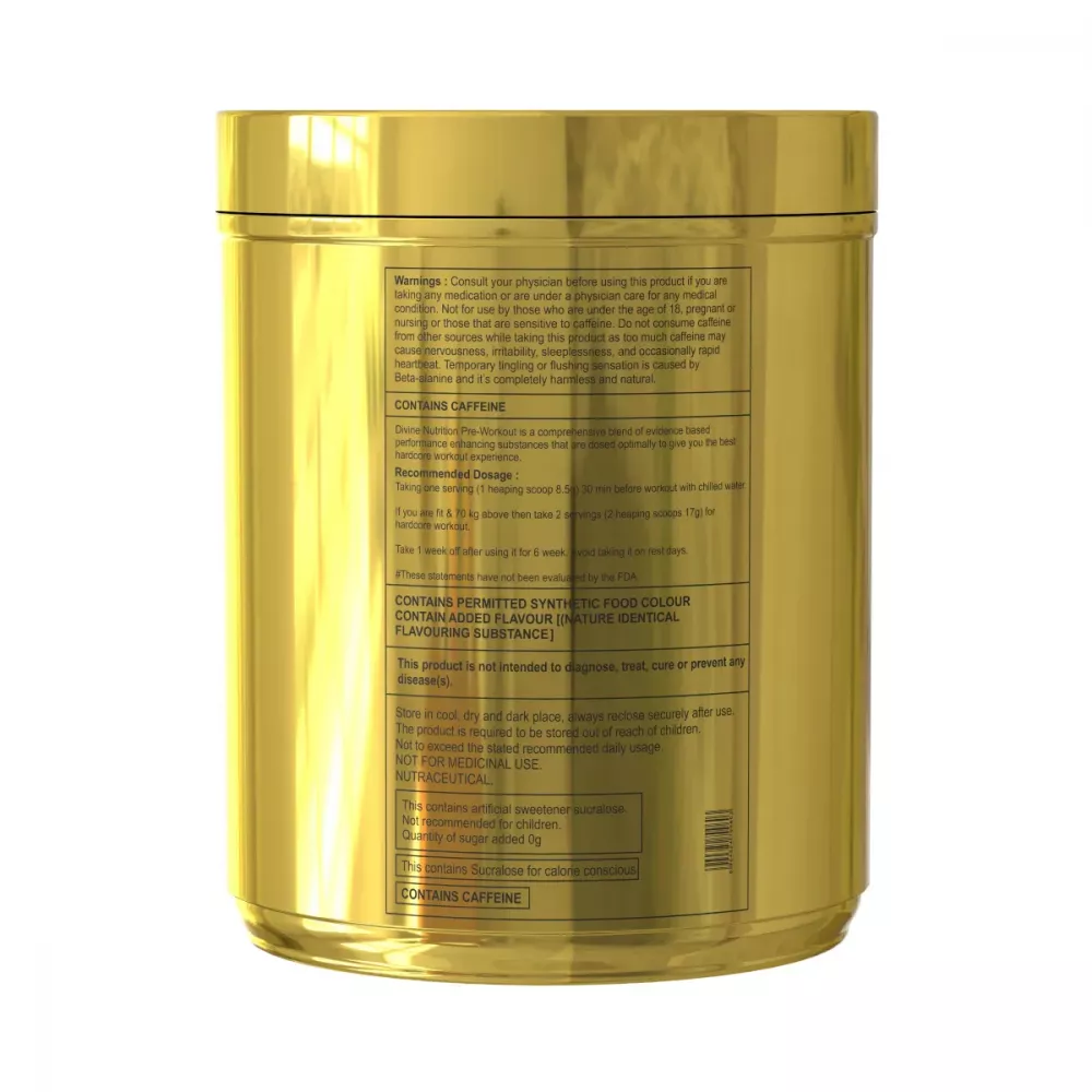 Divine Nutrition Pre-Workout Litchi (250g)