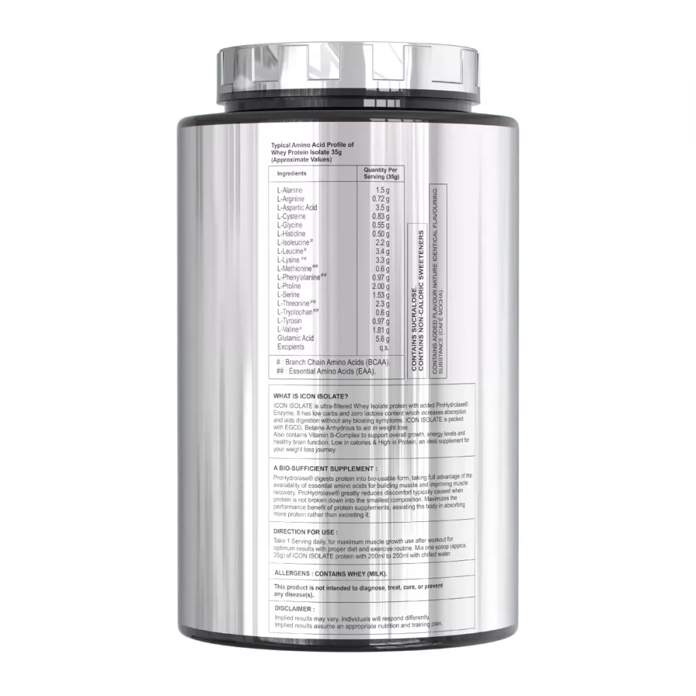 Divine Nutrition Icon Isolate Cafe Mocha (1kg)