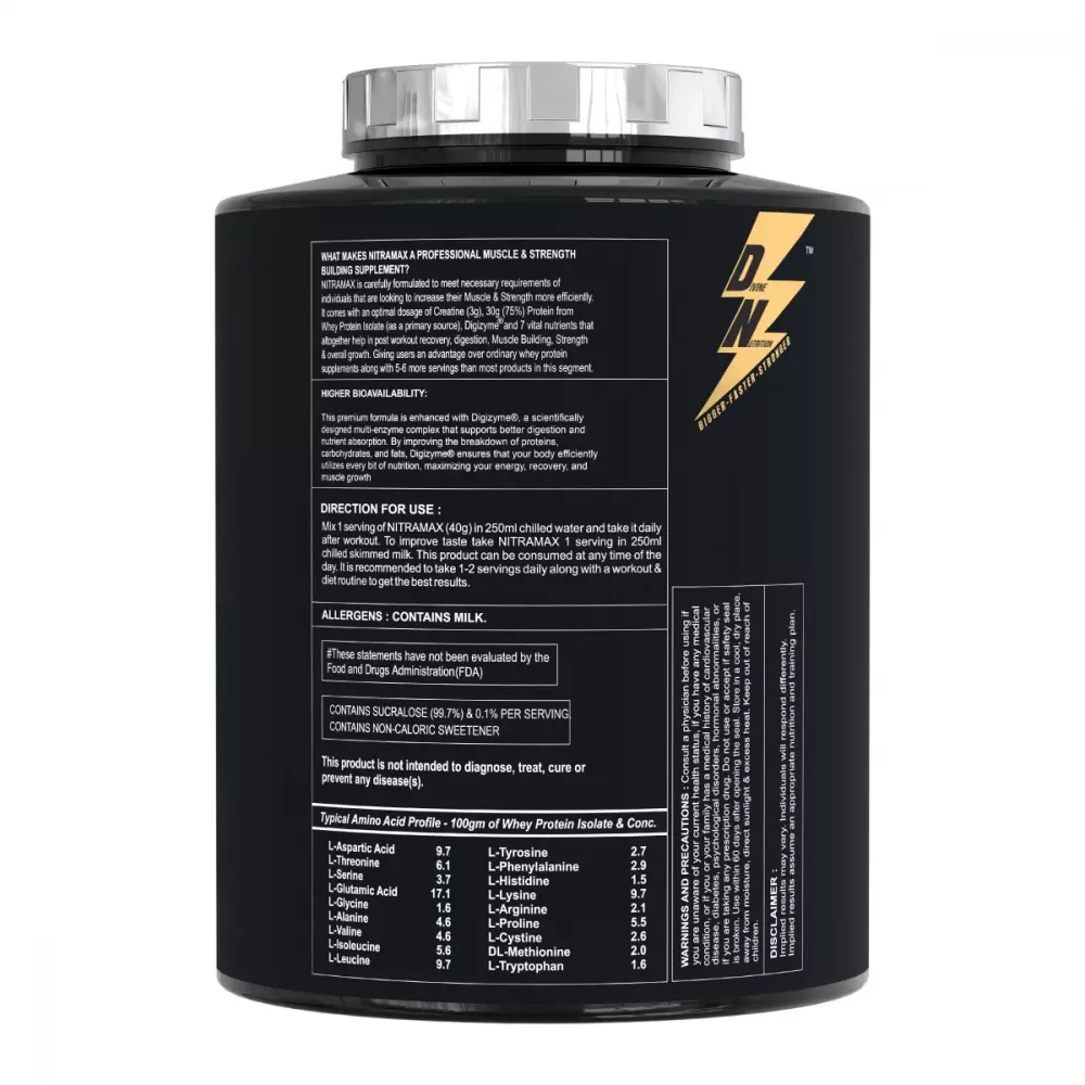 Divine Nutrition Nitra Max (50 Servings) Chocolate Brownie (2kg)