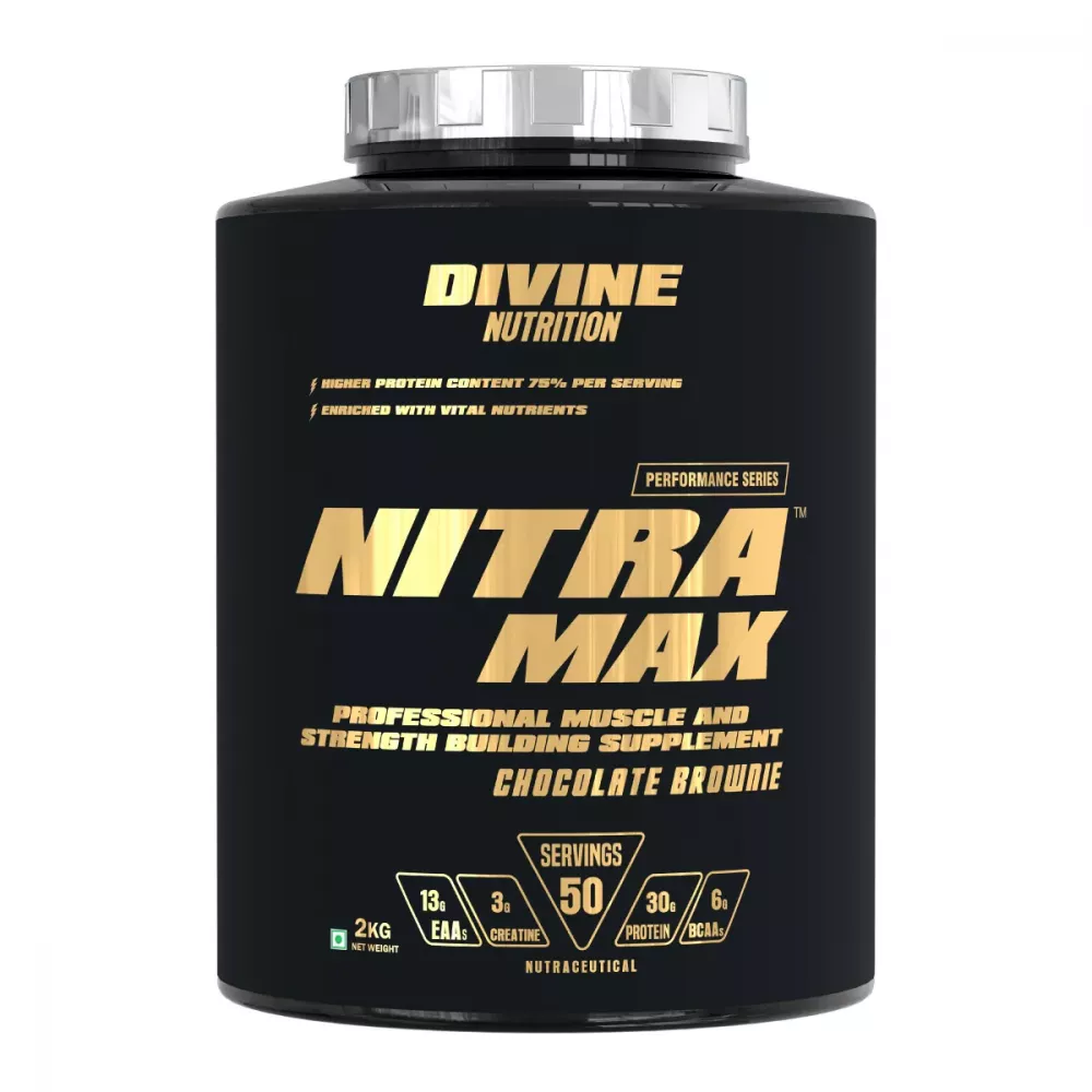 Divine Nutrition Nitra Max (50 Servings) Chocolate Brownie (2kg)