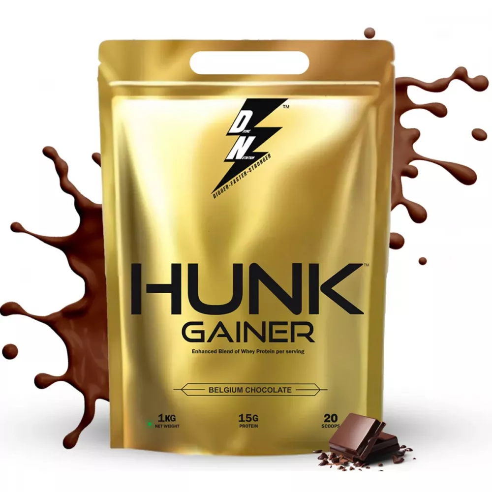 Divine Nutrition Hunk Gainer Belgian Chocolate (1kg)