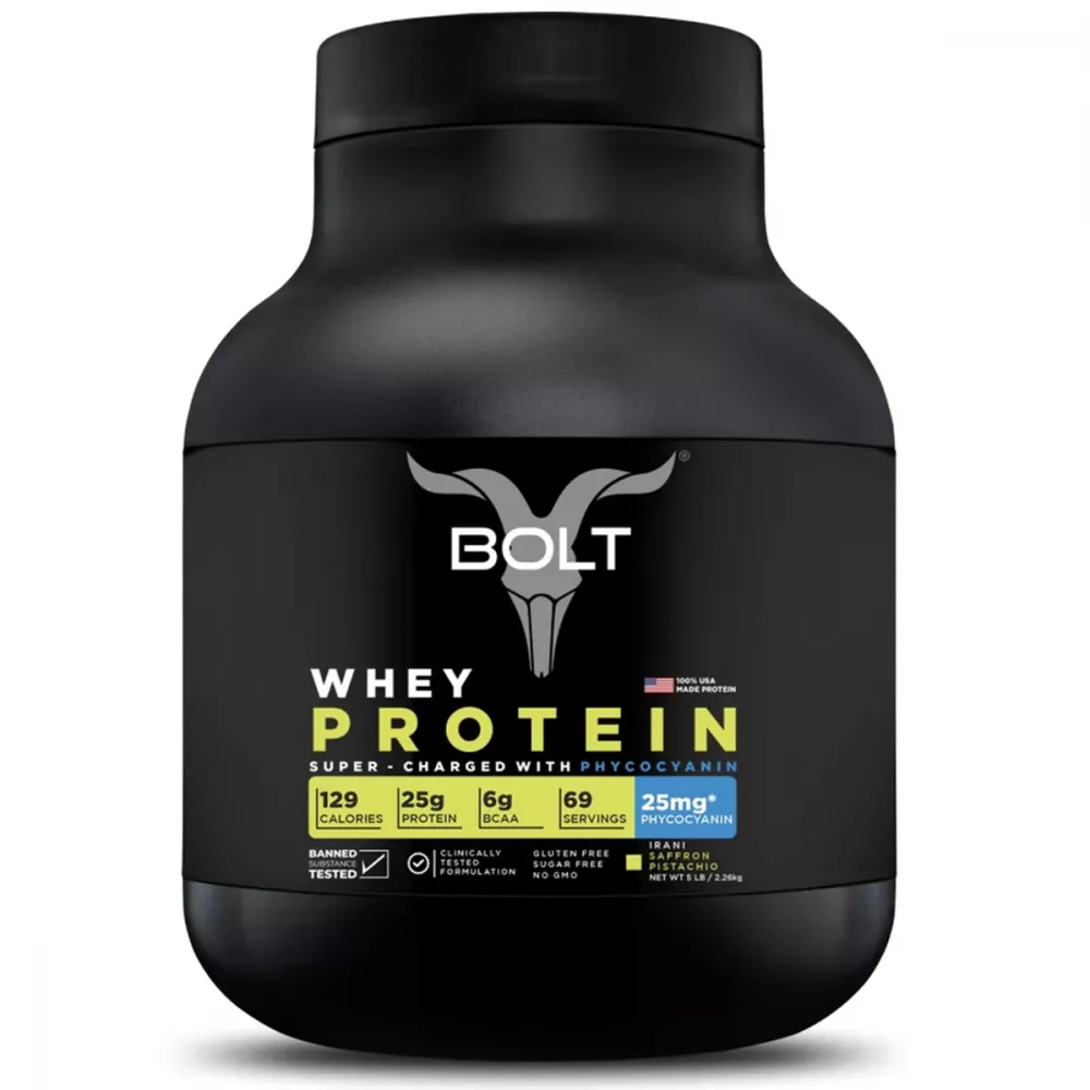 Bolt Whey Protein Powder Saffron Pistachio (2.2kg)