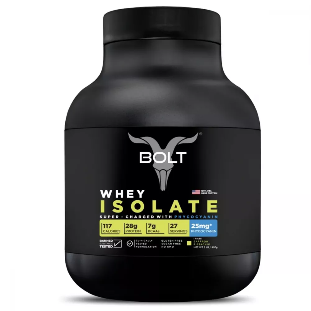 Bolt Whey Isolate Protein Powder Saffron Pistachio (0.9kg)