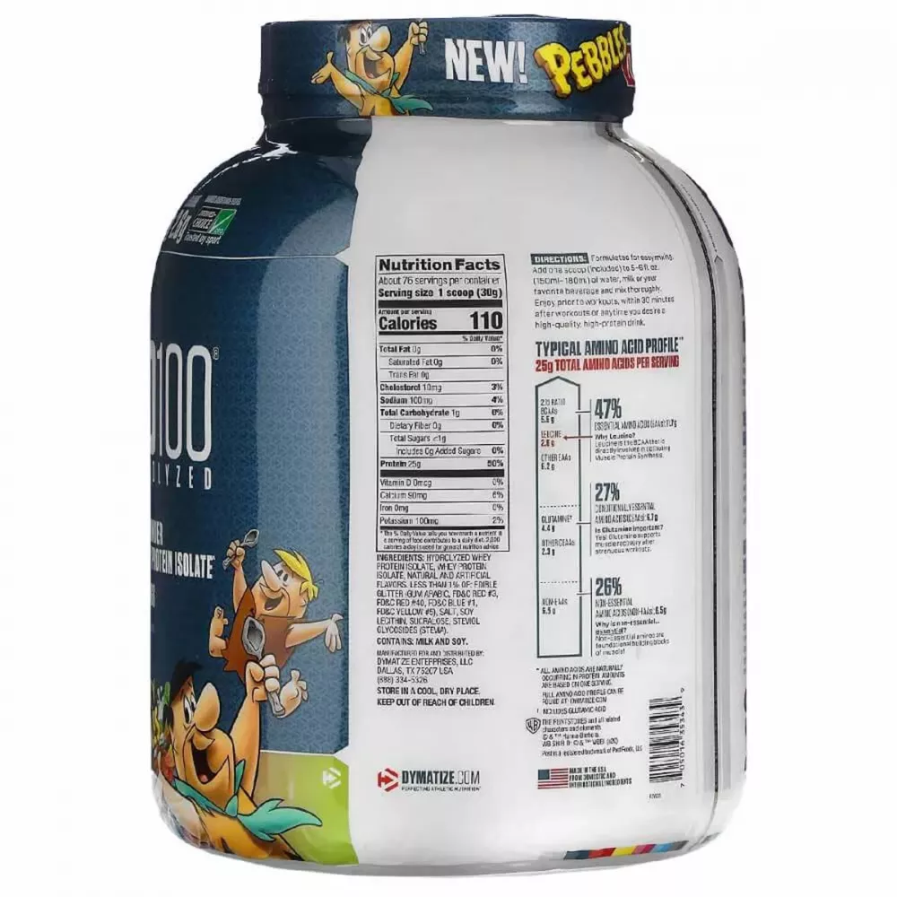 Dymatize ISO 100 Hydrolyzed Protein Powder Fruity Pebbles (2.3kg)