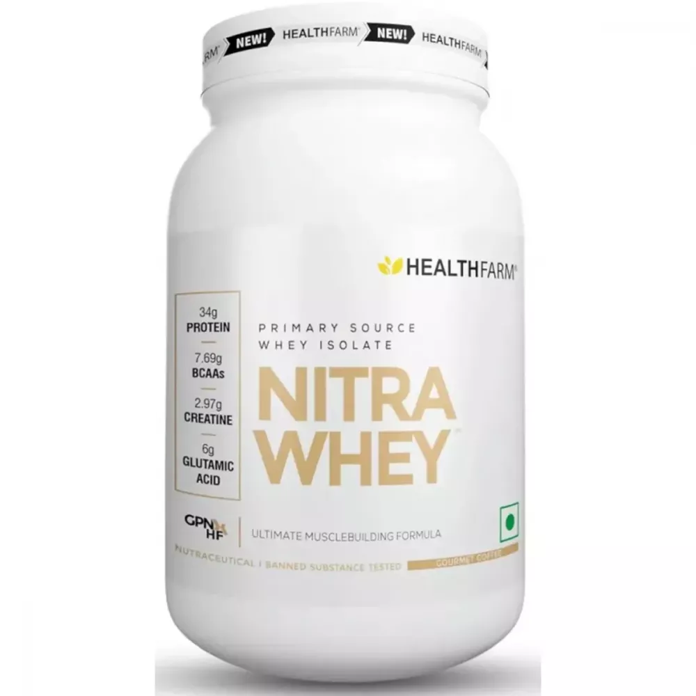 Healthfarm Nitra Whey Protein Gourmet Coffee (1kg)