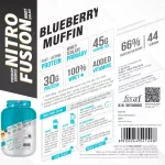 Healthfarm Nitro Fusion Whey Isolate Protein (62 Servings) Blueberry Muffin Blueberry (2kg)