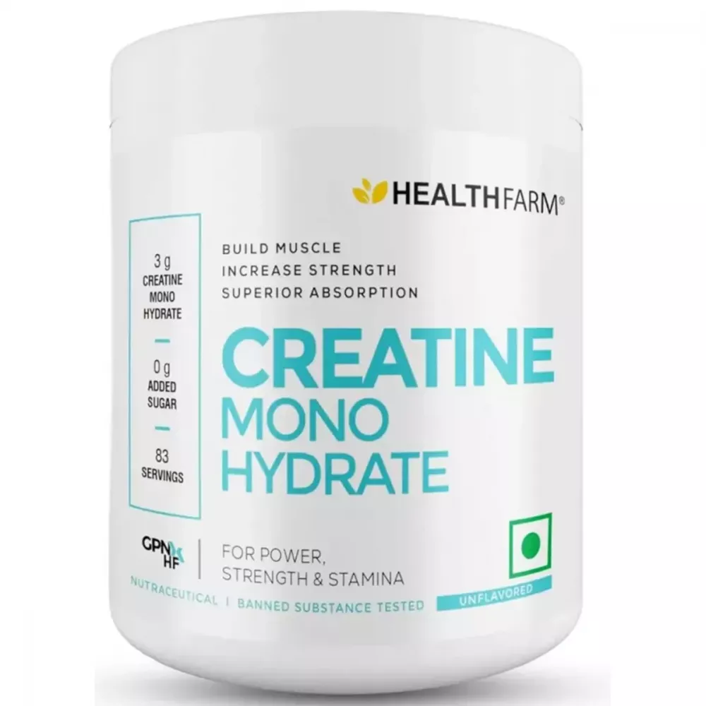 Healthfarm Creatine Monohydrate Powder Unflavored (250g)