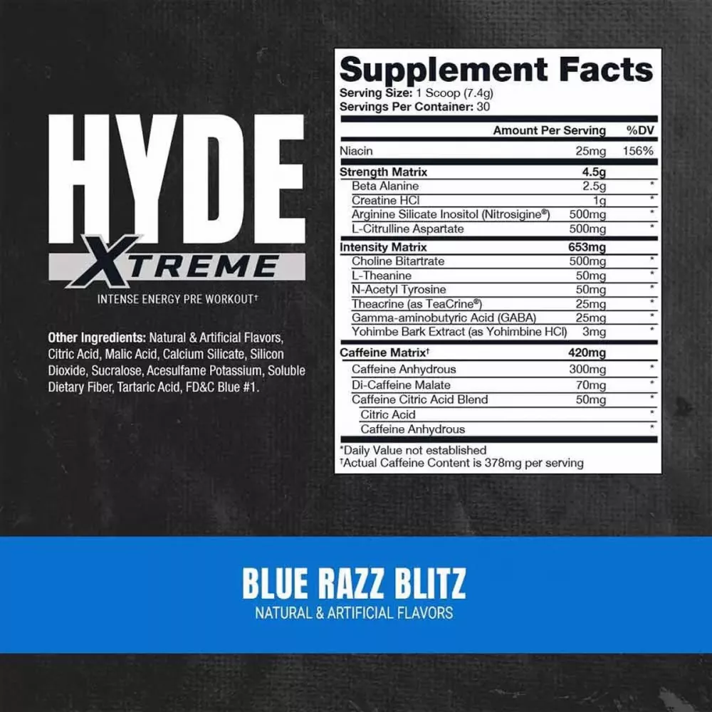 Prosupps Hyde Xtreme Hard-Hitting Energy Pre-Workout Sucker Punch (228g)