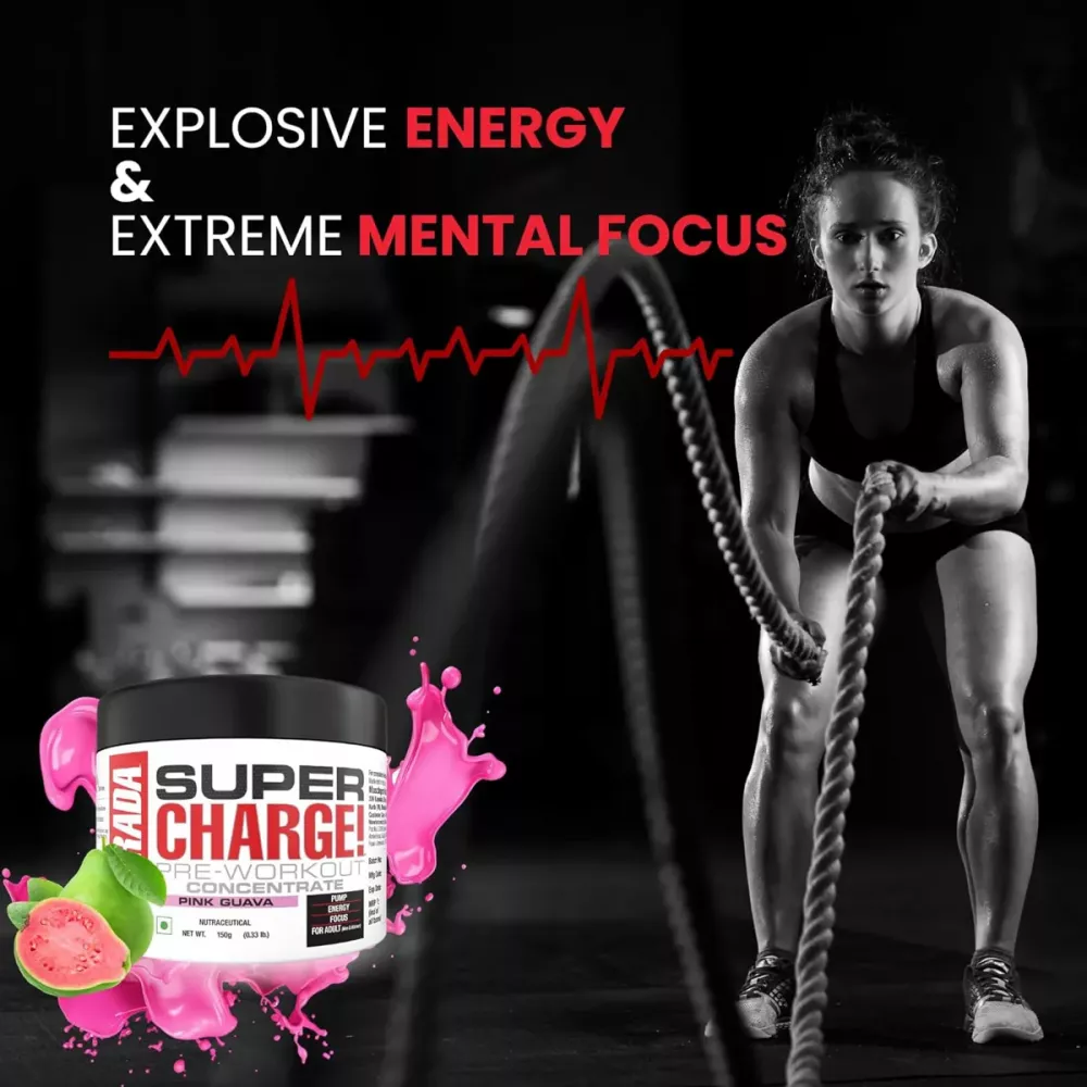 Labrada Super Charge Pre Workout Concentrate Pink Guava (150g)