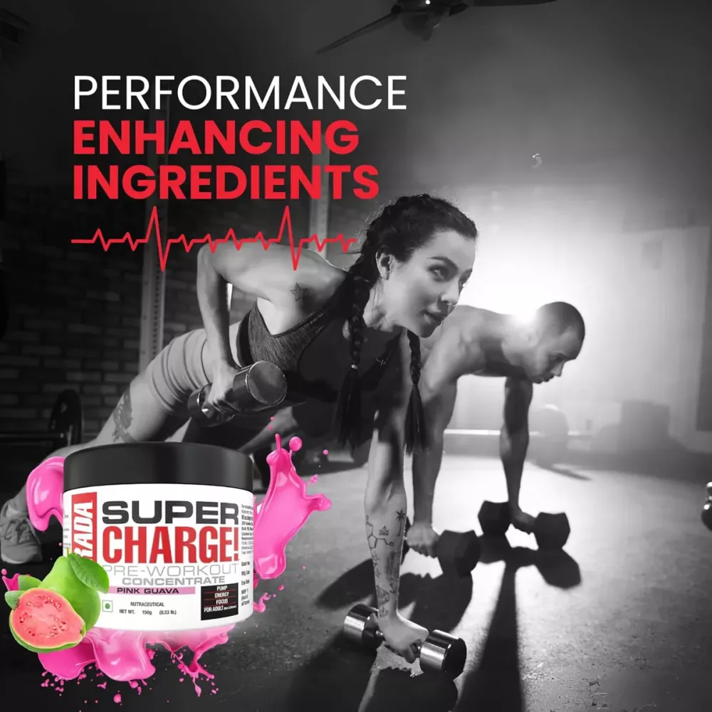 Labrada Super Charge Pre Workout Concentrate Pink Guava (150g)