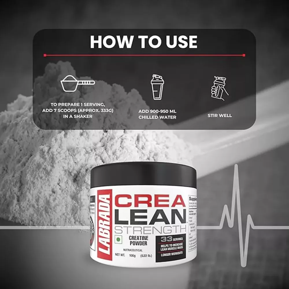 Labrada Crea Lean Strength Creatine Powder Unflavored (100g)
