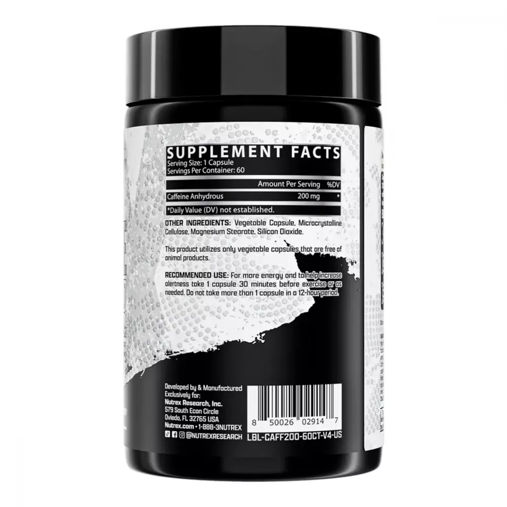 Nutrex Research Caffeine 200 Mg Capsule (60cap)
