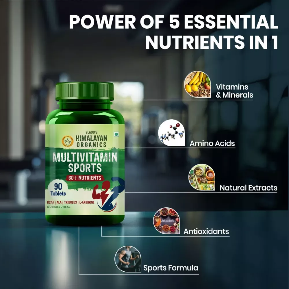 Vlado's Himalayan Organics Himalayan Organics Multivitamin Sports With 60+ Nutrients (90tab)