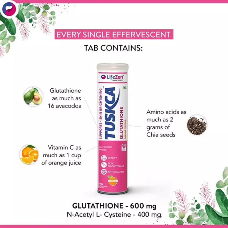 glycolic acid and glutathione Get Julie's Choice Glutathione Vitamin White Tablets Delivered main image 1