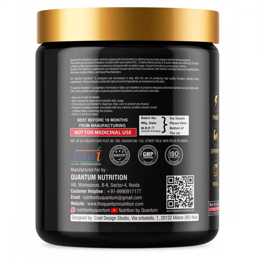 Quantum Nutrition Cyclops Pre Workout Pink Lemonade (180g)