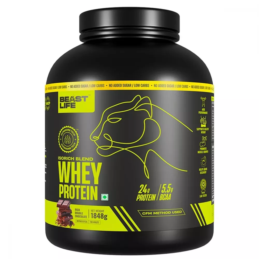 Beastlife Whey Protein Powder Isorich Blend Double Rich Chocolate (1848g)