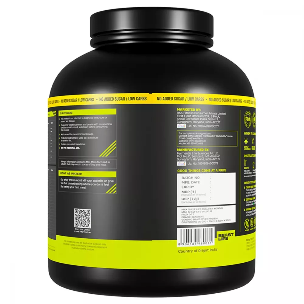 Beastlife Whey Protein Powder Isorich Blend Double Rich Chocolate (1848g)