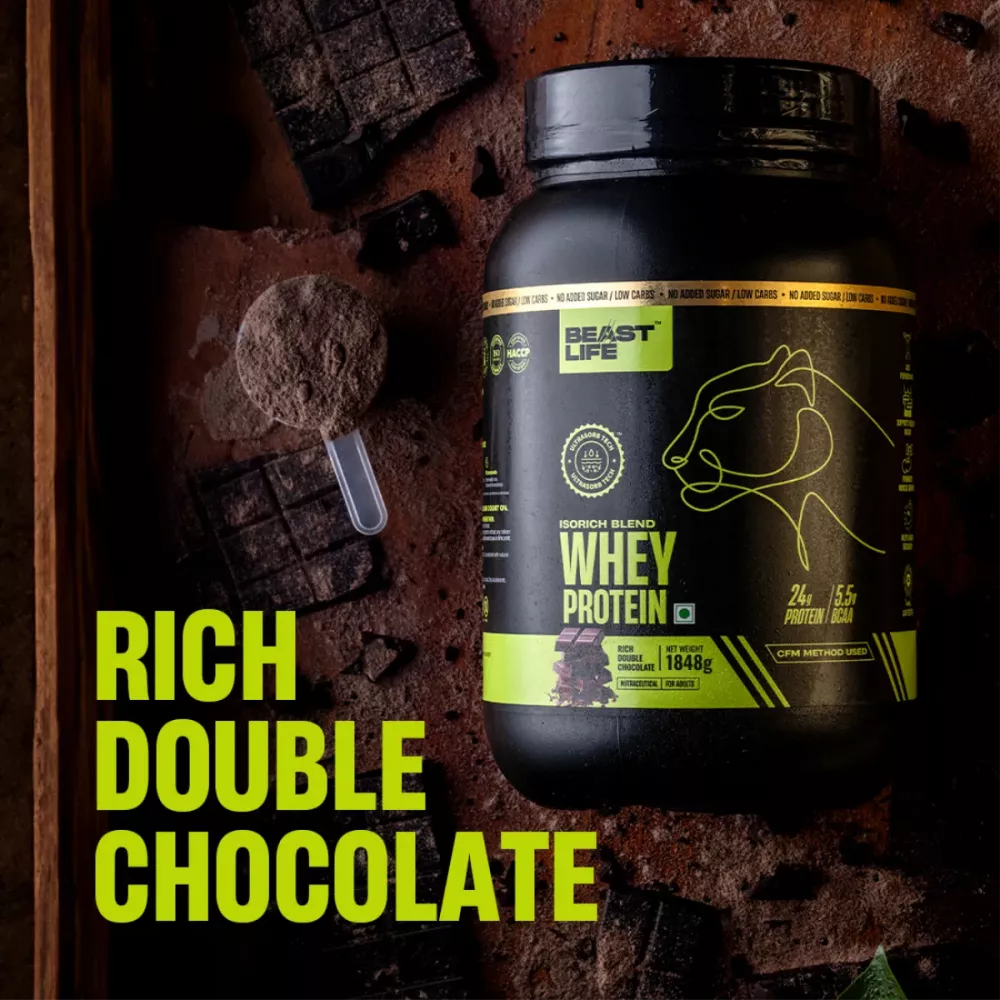 Beastlife Whey Protein Powder Isorich Blend Double Rich Chocolate (1848g)