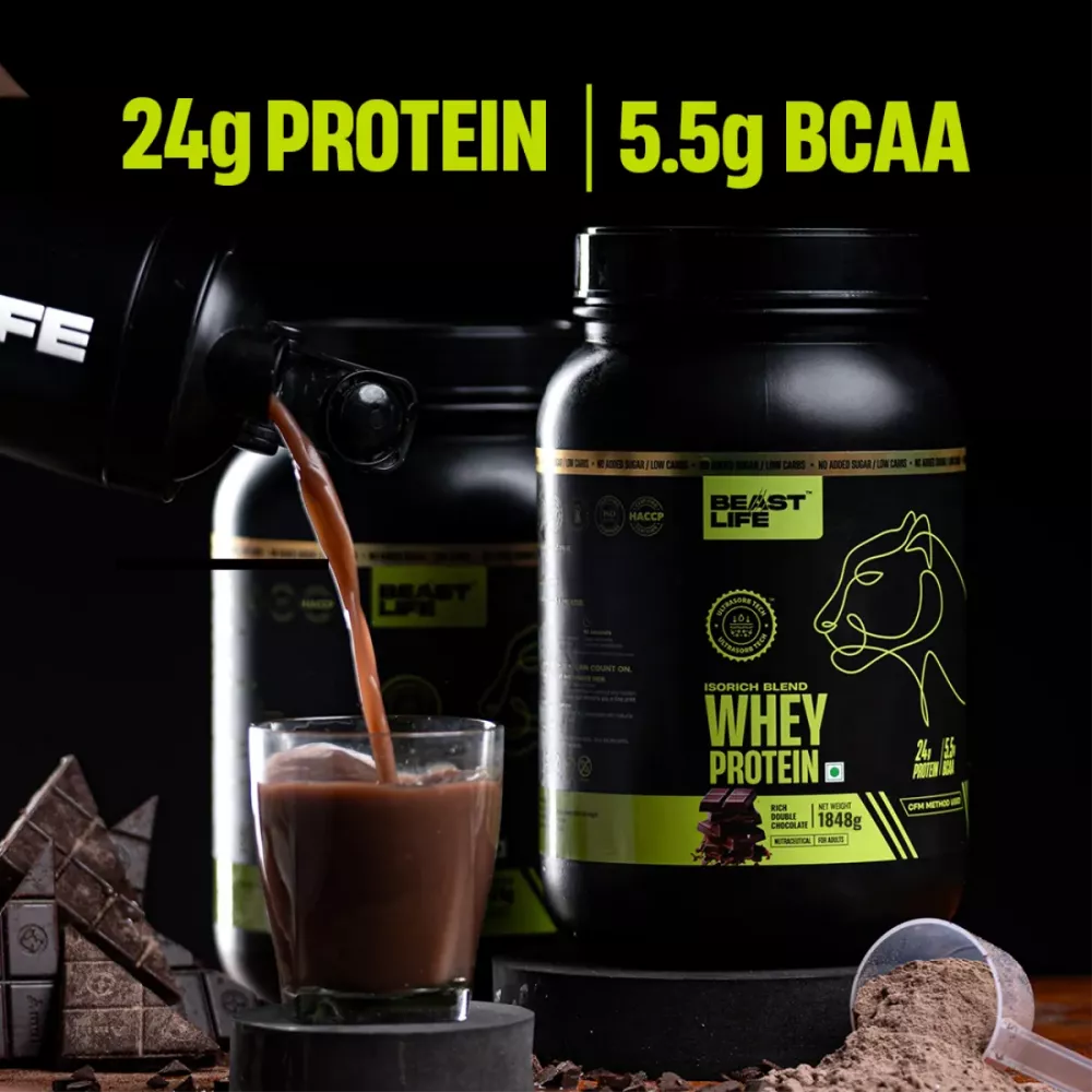 Beastlife Whey Protein Powder Isorich Blend Double Rich Chocolate (1848g)