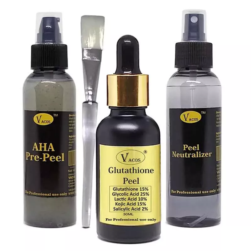 Buy Vacos Aha Pre Peel + Glutathione Peel + Peel Neutralizer Online - 48%  Off! | Healthmug