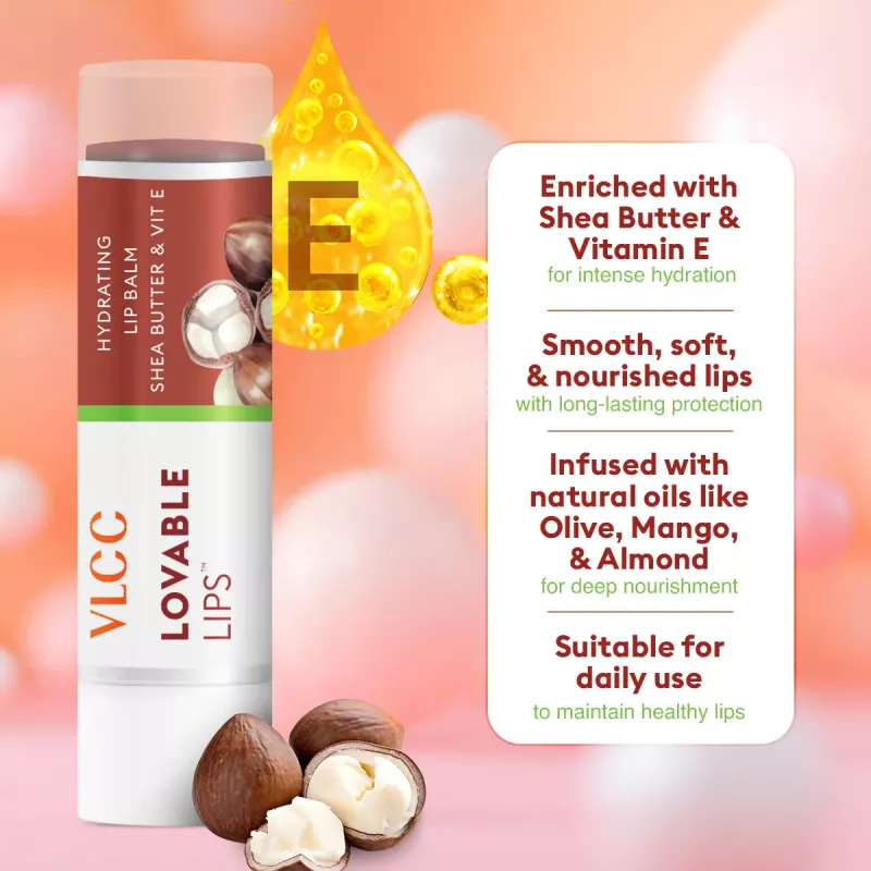 Buy VLCC Lovable Lips Hydrating Lip Balm Shea Butter Vitamin E