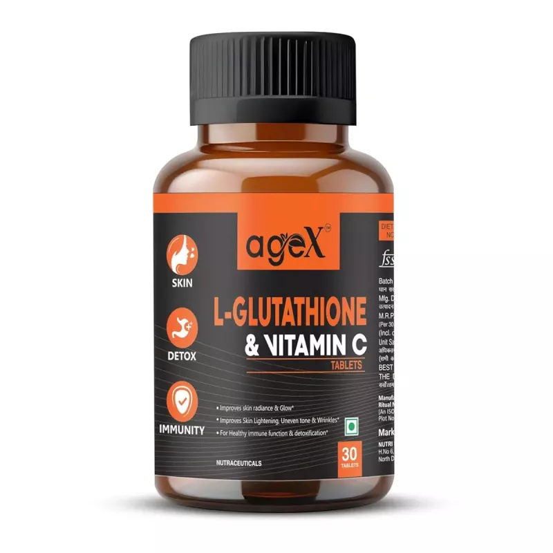 l glutathione vitamin c tablet Vaidban L-Glutathion Vitamin-C Skin Brightening & Antioxidant L-glutathione 500 Mg Vitamin C
