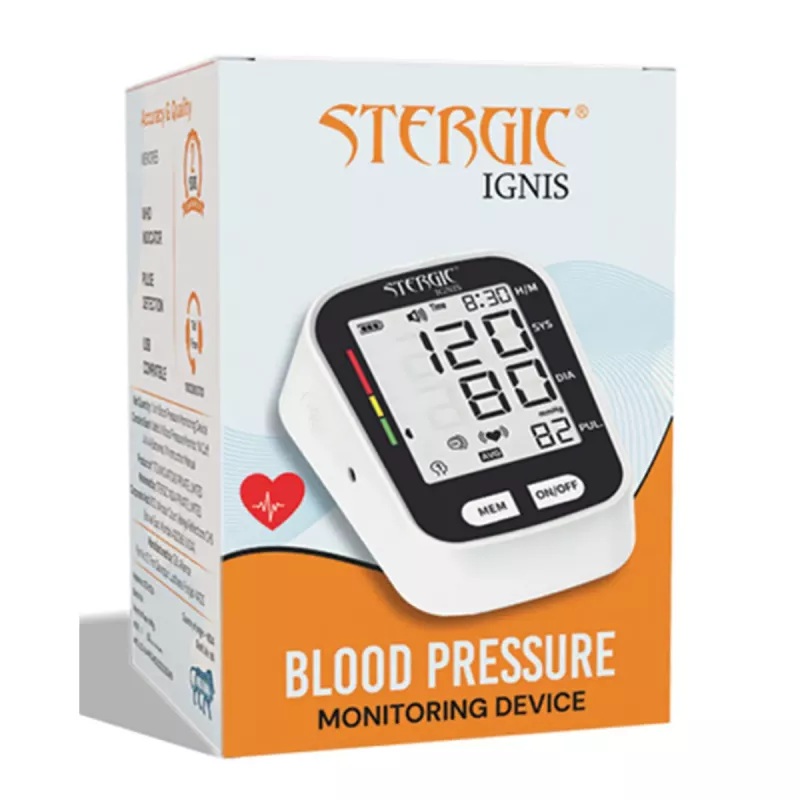Stergic Blood Pressure Monitor Device With Usb Cable (1Pack)