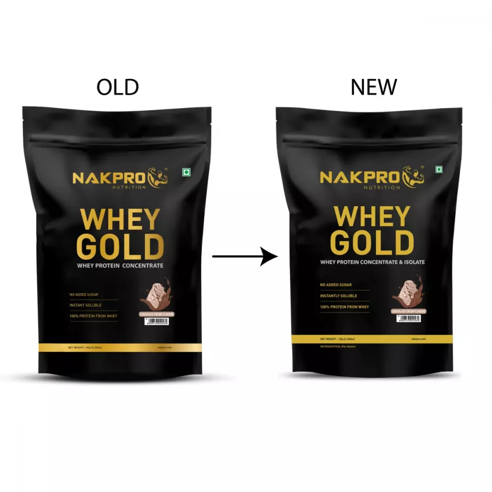 Nakpro Whey Gold Whey Protein Concentrate Chocolate Creme (1kg)