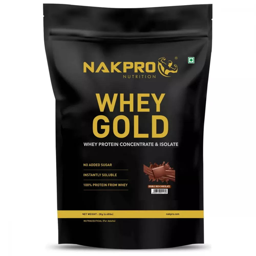 Nakpro Whey Gold Whey Protein Concentrate Double Rich Chocolate (2kg)
