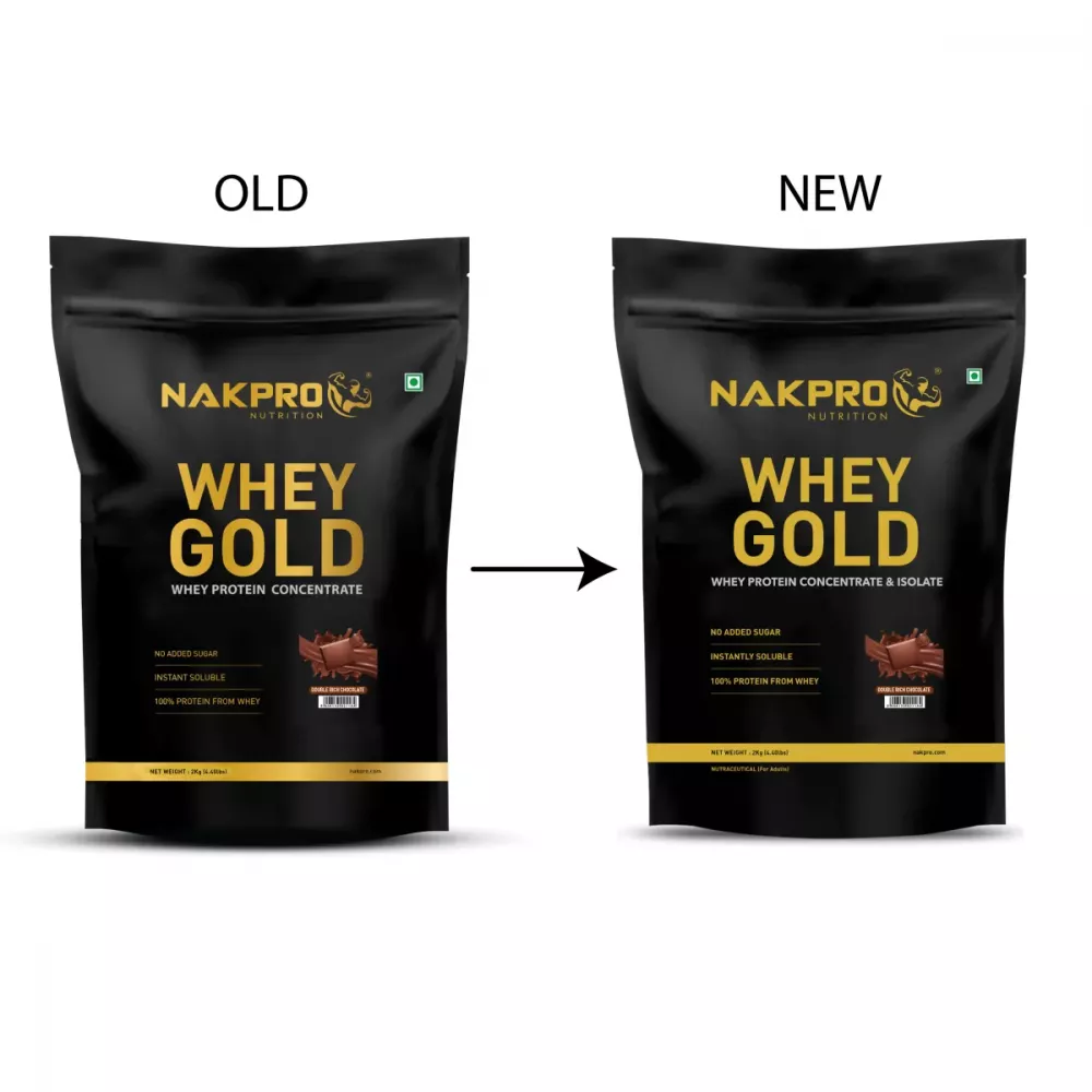 Nakpro Whey Gold Whey Protein Concentrate Double Rich Chocolate (2kg)