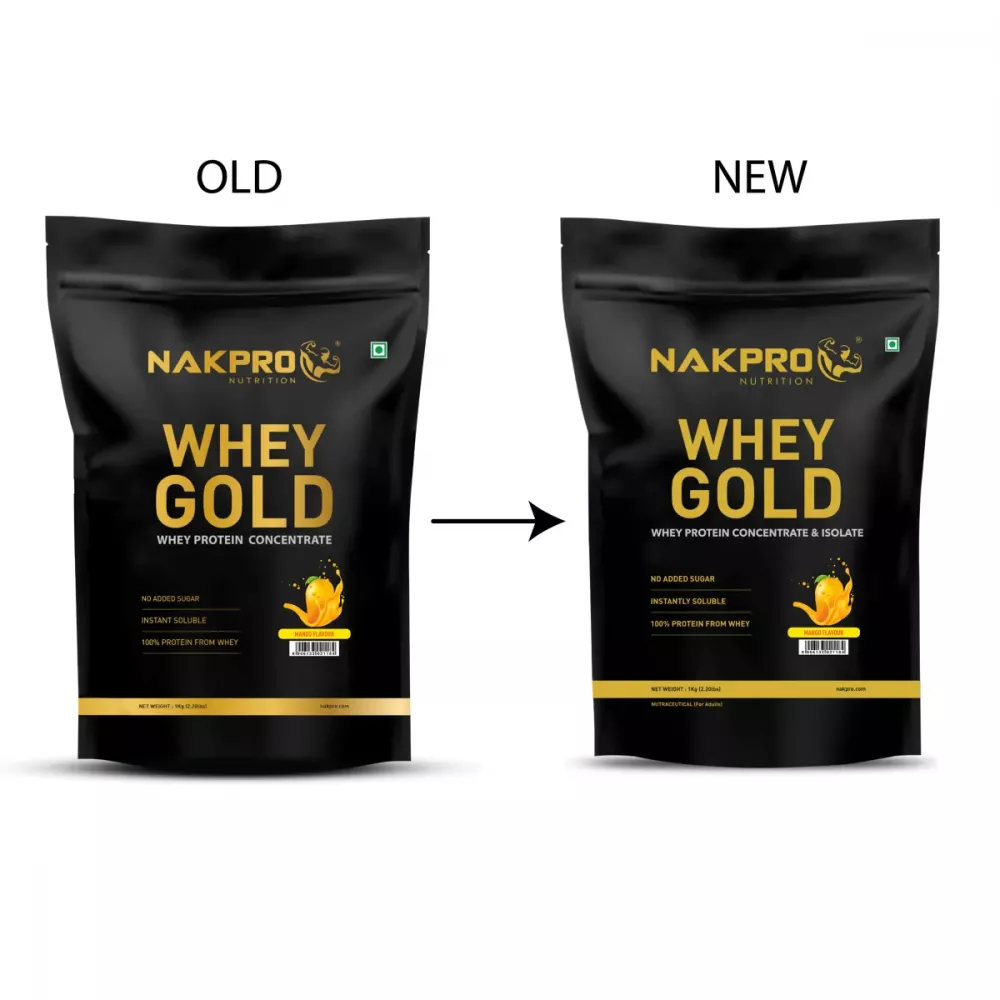 Nakpro Whey Gold Whey Protein Concentrate Mango (1kg)