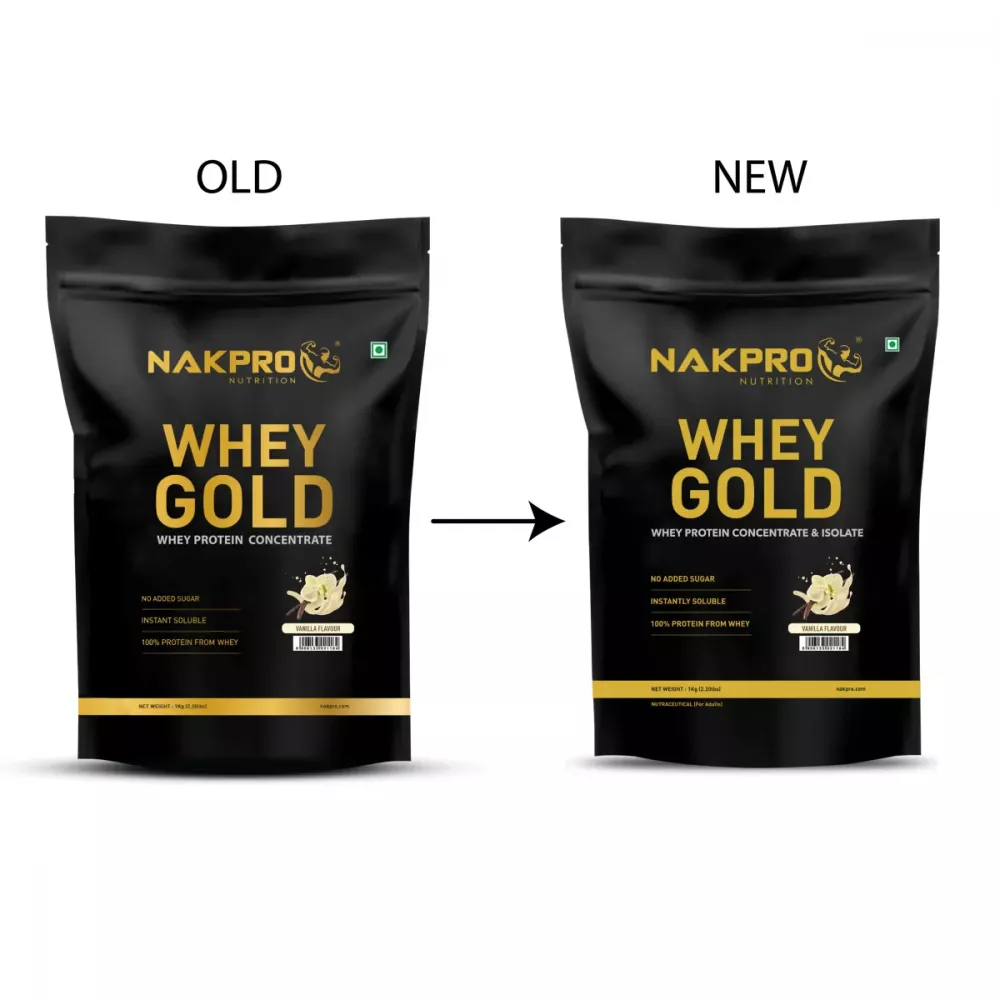 Nakpro Gold Plus Whey Protein Concentrate Vanilla (1kg)