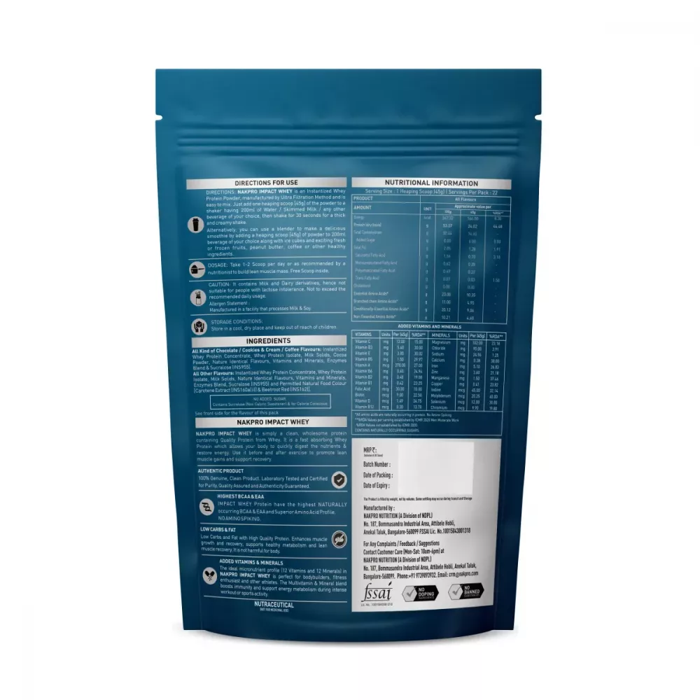 Nakpro Impact Whey Protein Coffee (1kg)