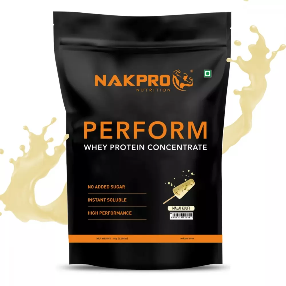 Nakpro Perform Whey Protein Concentrate Malai Kulfi (1kg)