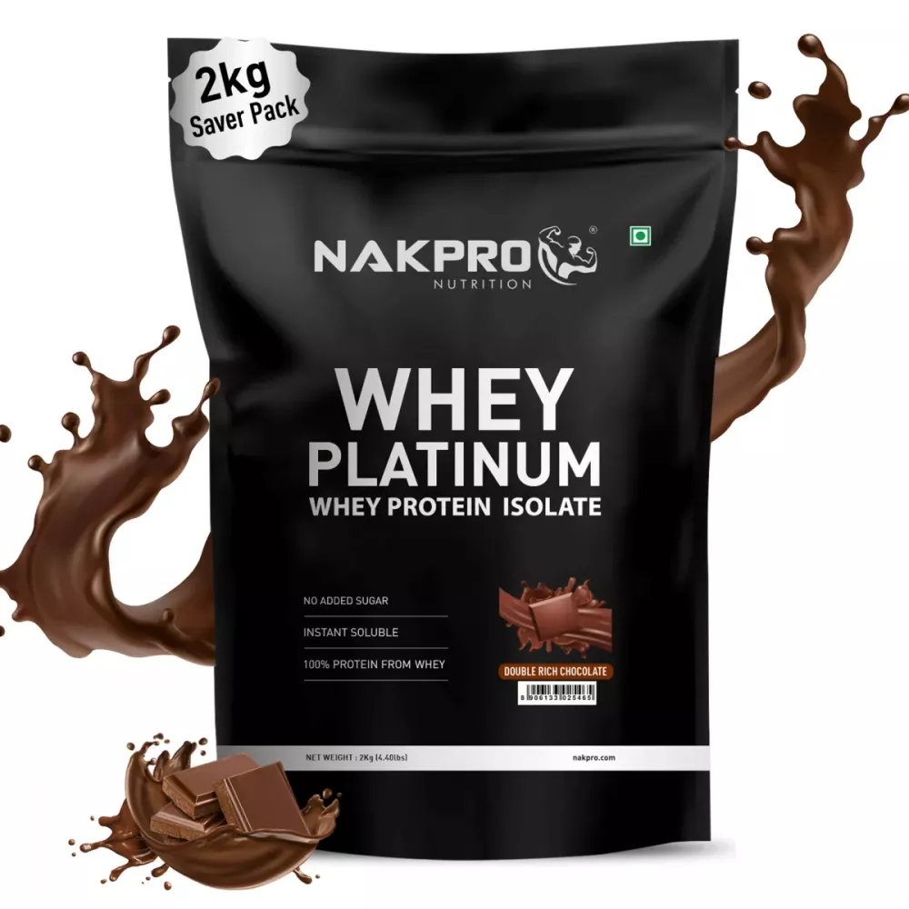 Nakpro Whey Platinum Whey Protein Isolate Double Rich Chocolate (2kg)